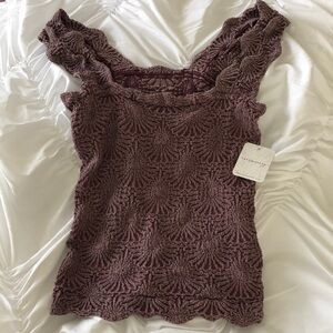 NWT free people intimately wine colored top medium large sexy
